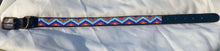 Load image into Gallery viewer, Full view of zig-zag patterned dog collar

